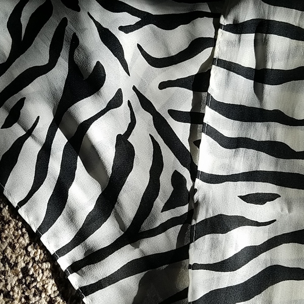 Zebra print scarf
